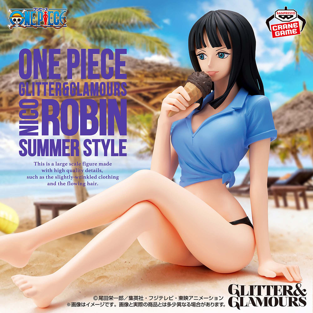 BANPRESTO ONE PIECE GLITTER & GLAMOURS - NICO ROBIN SUMMER STYLE VER.